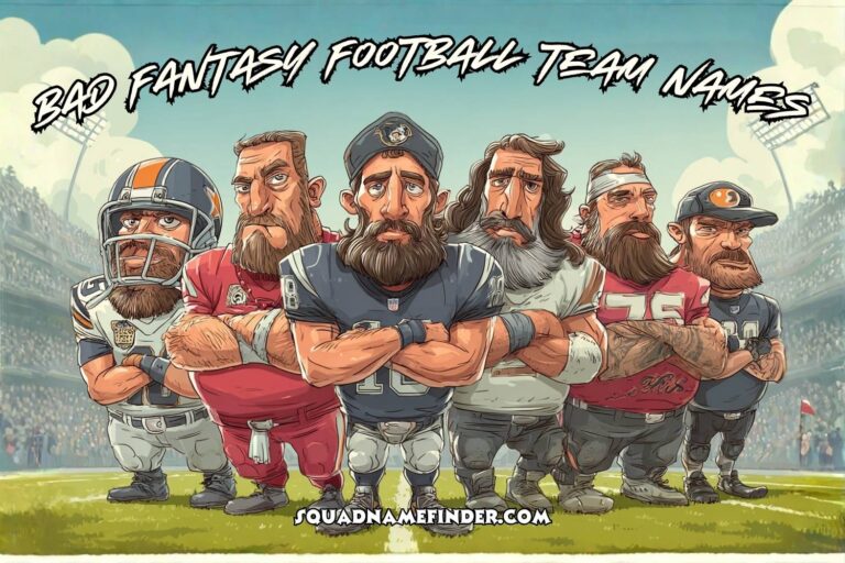 bad fantasy football team names