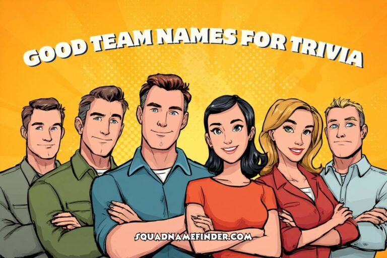 good team names for trivia