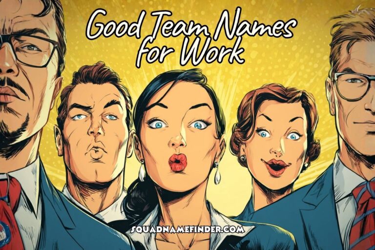 good team names for work