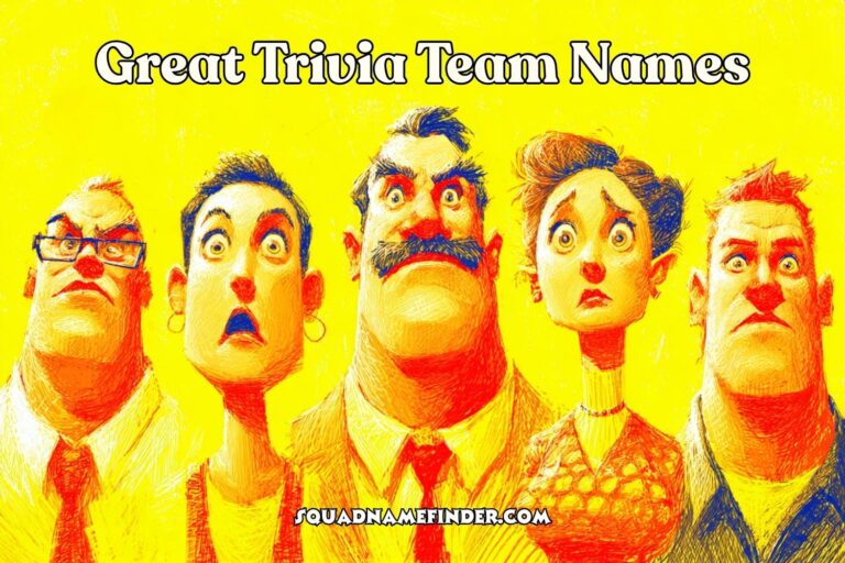 great trivia team names