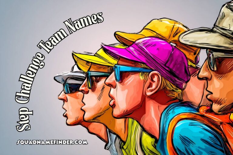 step challenge team names