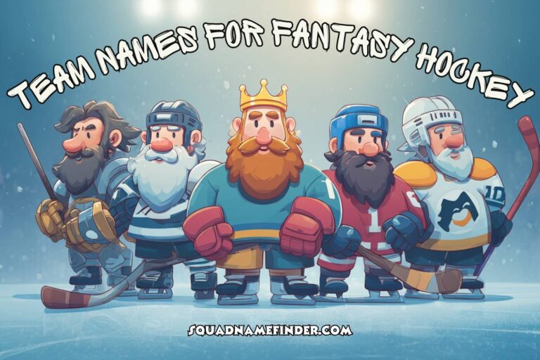 team names for fantasy hockey