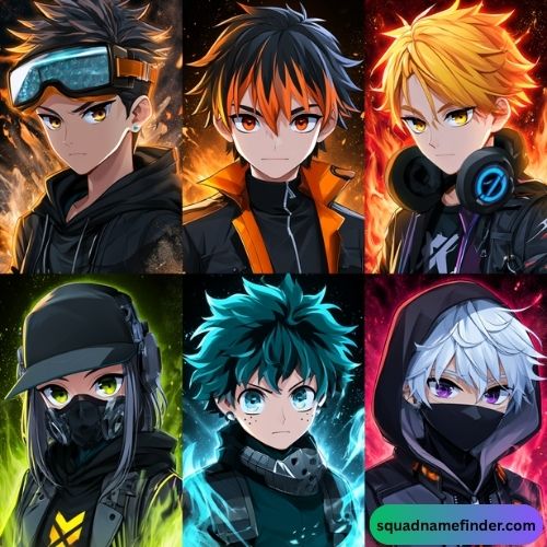 Cool Anime Team Names