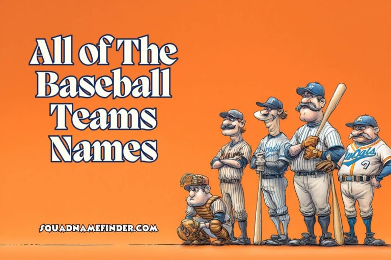 all of the baseball teams names