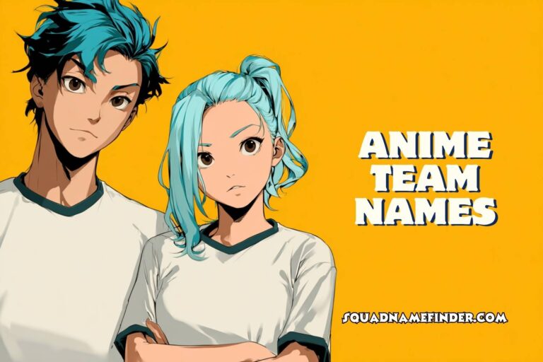 anime team names