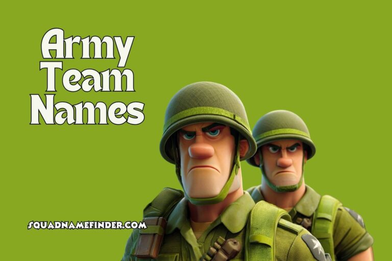 army team names