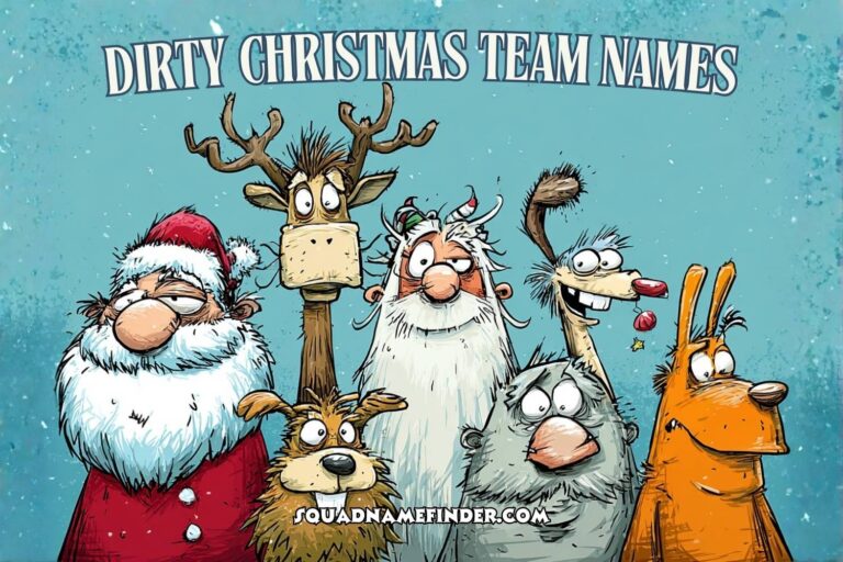 dirty christmas team names