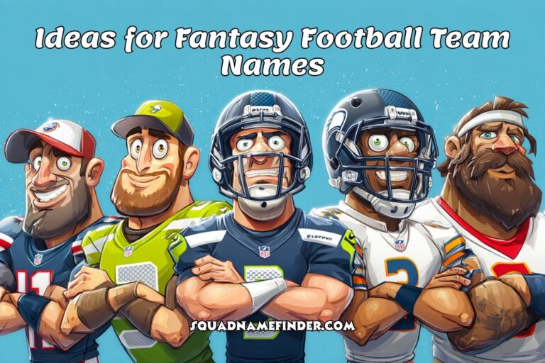 ideas for fantasy football team names