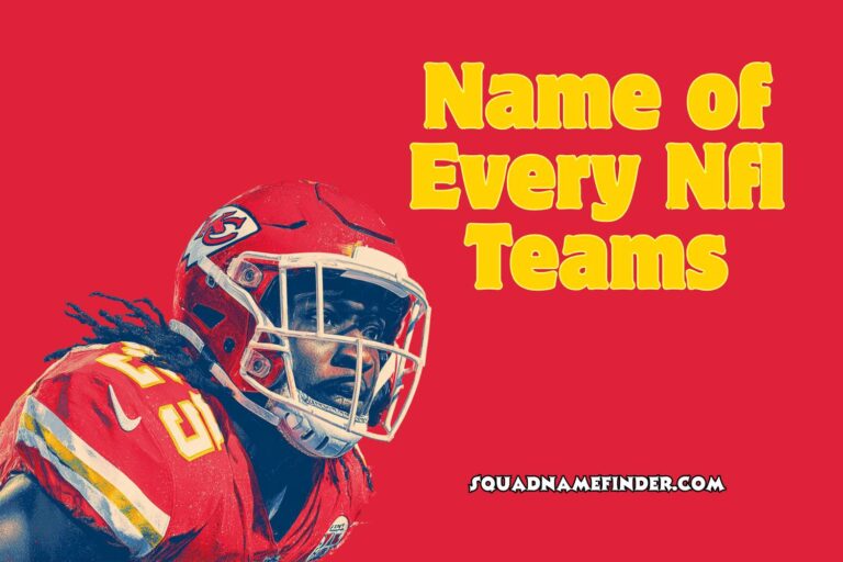 name of every nfl teams