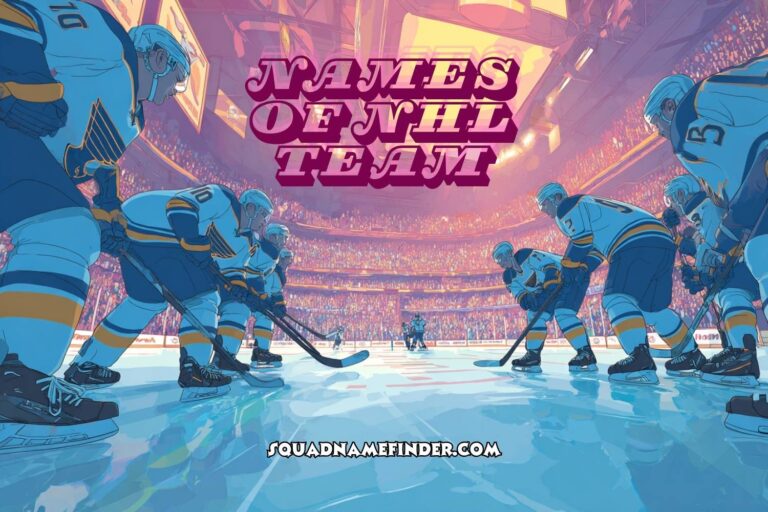 names of nhl teams