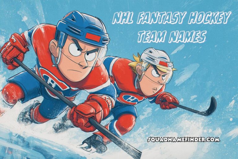nhl fantasy hockey team names