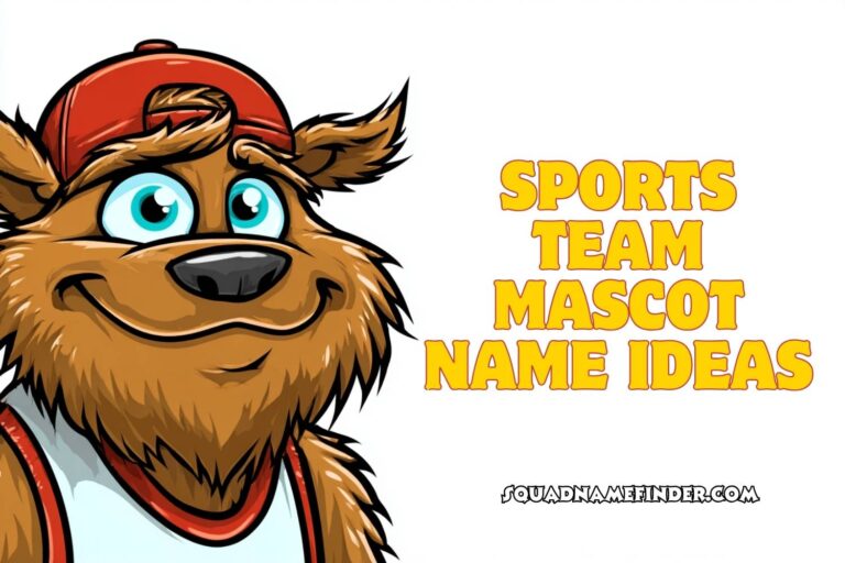 sports team mascot name ideas