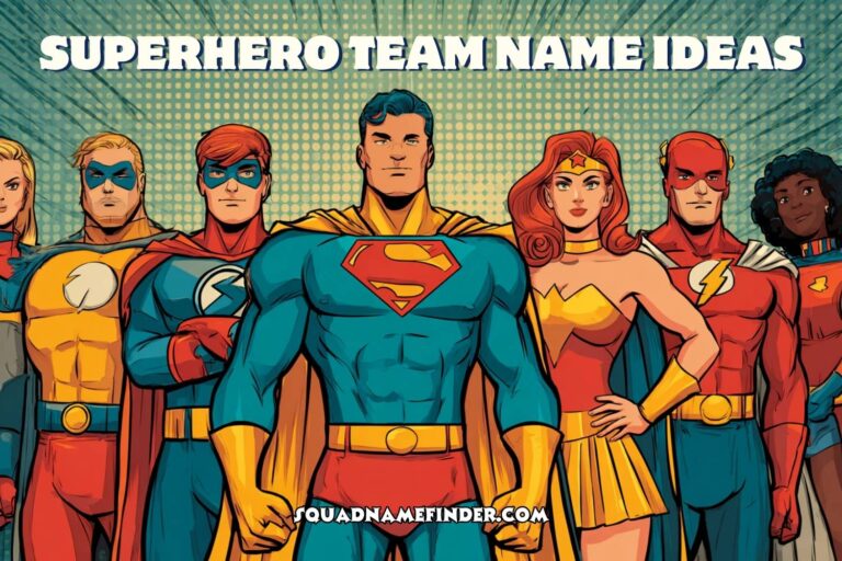 superhero team name ideas