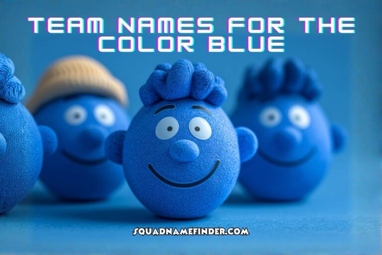 team names for the color blue