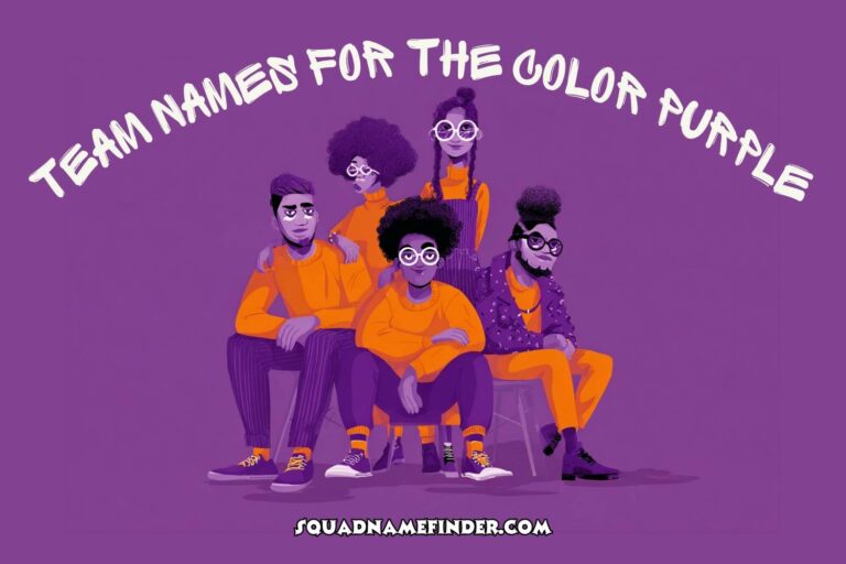 team names for the color purple