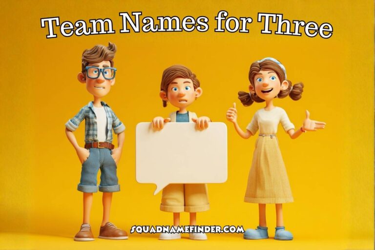 team names for three