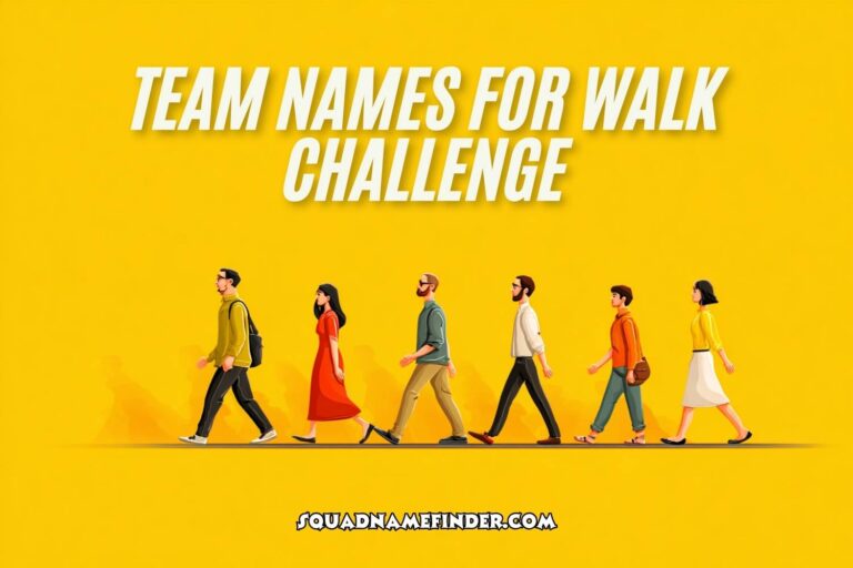 team names for walk challenge
